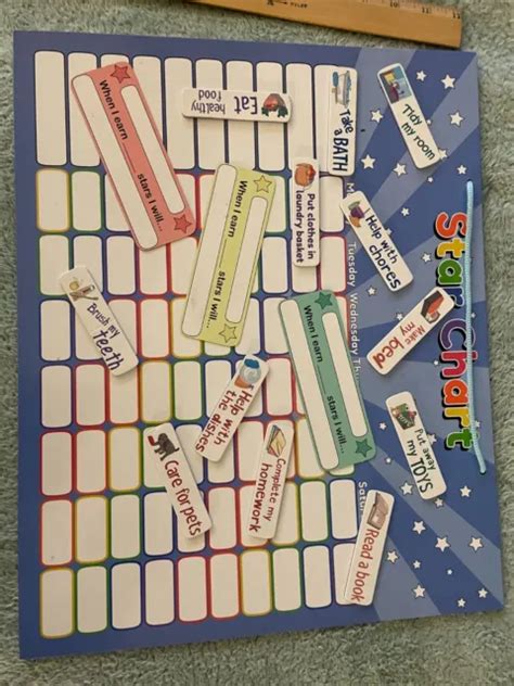 Roscoe Learning Responsibility Star Chart Customize For 1 3 Kids