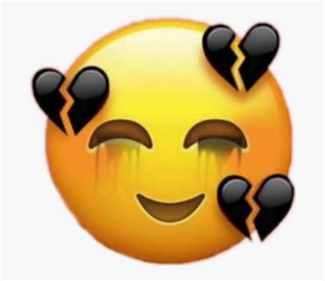 Choose from 11000+ emoji graphic resources and download in the form of png, eps, ai or psd. #emoji #iphone #cry #black #tumblr #beautiful - Sad Broken ...