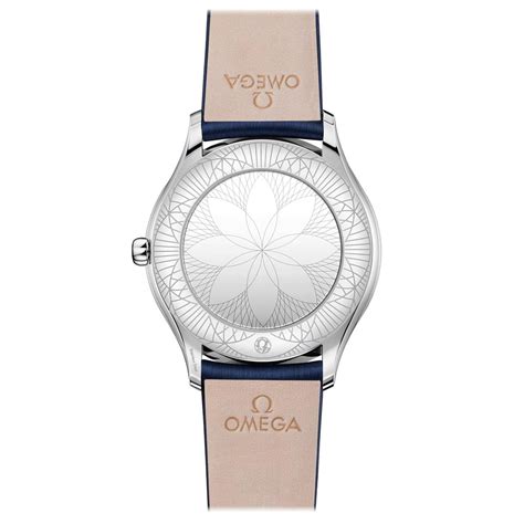 Omega De Ville Tresor 36mm White Dial Diamond Ladies Quartz Watch 4281