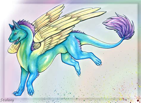 Rainbow Dragon By Stalaxy On Deviantart