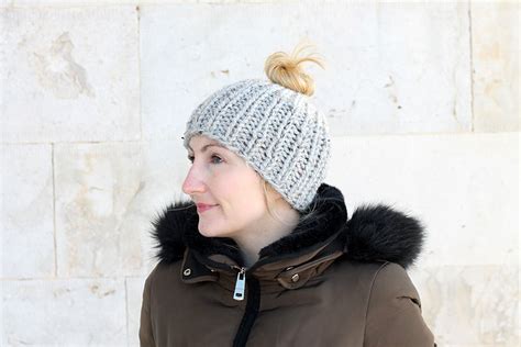 Maybe you would like to learn more about one of these? Chunky Knit Messy Bun Hat Pattern | Knitting Things