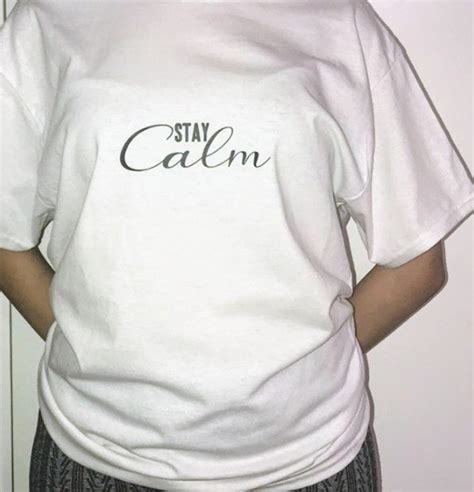 Stay Calm Unisex T Shirt Etsy