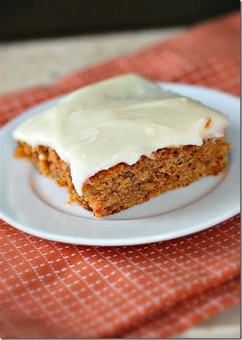 Carrot Sheet Cake With Cream Cheese Frosting Visions Of Sugar Plum