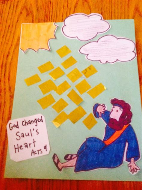 God Changed Sauls Heart Bible Craft By Let Sunday School Crafts For