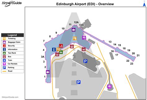 Edi Edinburgh Airport Terminal Map Airport Guide Lounges Bars Gambaran