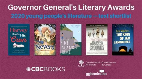 The Finalists For The 2020 Governor Generals Literary Award For Young