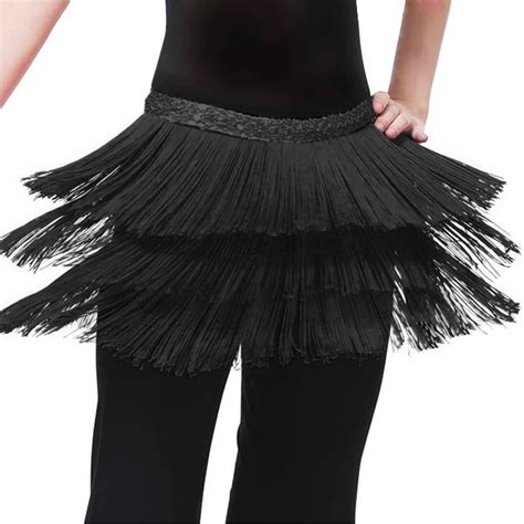 Cheap Skirt 2017 Women S Latin Dance Skirt Three Layer Tassel Short Skirt Samba Sexy Lady Dance