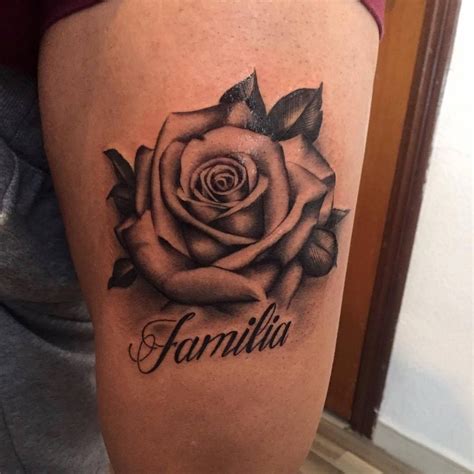 Small rose tattoos are mostly adored by women. Chest Name With Rose Tattoo