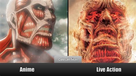 Attack On Titan Live Action Vs Anime Characters Comparison Khao Ban Muang