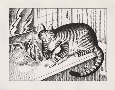 Kliban Cat Print Original Vintage Art Print 61 Grinning Cat Etsy
