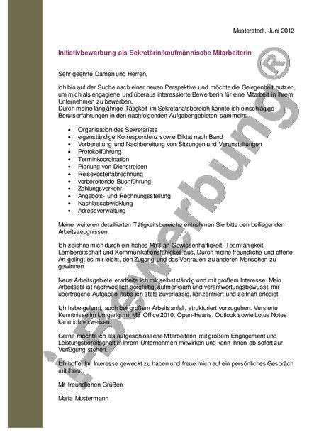 Diese aufforderung zur angebotsabgabe bindet die kommission in keiner weise. Muster Anschreiben zur Initiativbewerbung als Sekretärin (mit Bildern) | Bewerbung, Bewerbung ...