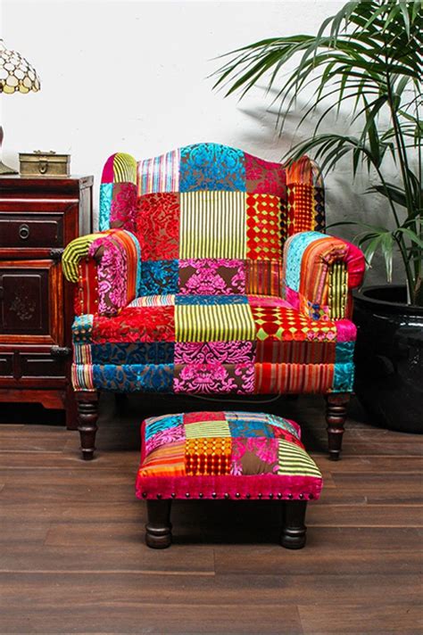Ships free in 24 hours. Patchwork Armchair | Patchwork chair, Patchwork armchair ...