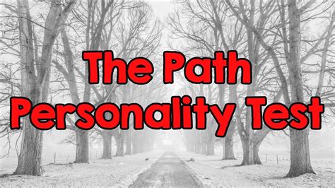 Personality Test The Path You Take In Life Youtube