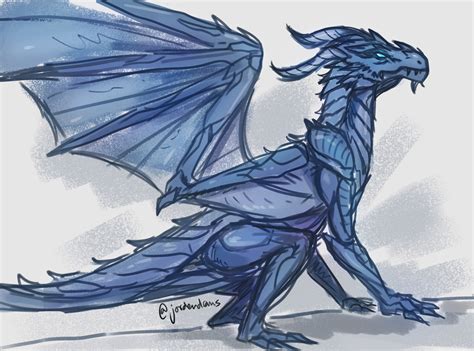 Jorden Prussing Dragon Profile Sketch