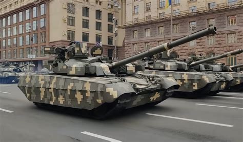 Ukraines New Oplot Tank Breaks Down In Rehearsal Parade