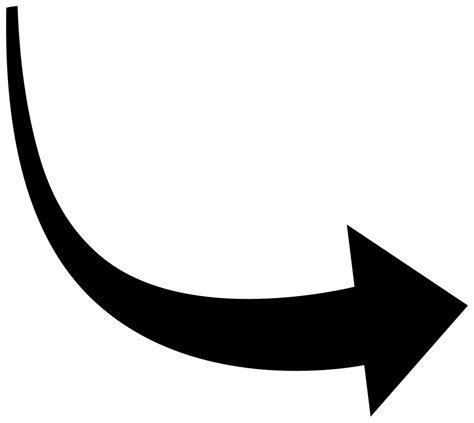 Curved Arrow Decal