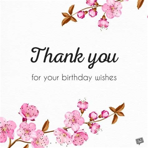 Birthday Thanks Message Birthday Wishes Reply Thank You Messages For