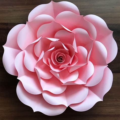 How to make a paper flower for free? Paper Flowers -PDF Petal #93 Rose Paper Flower Template ...