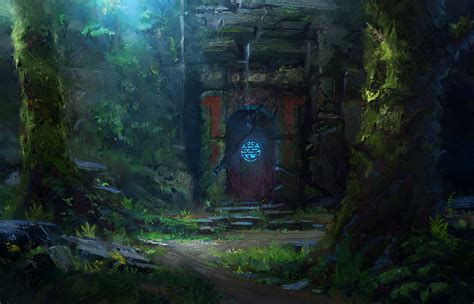 Wip Ancient Gate Ue4 Scene — Polycount