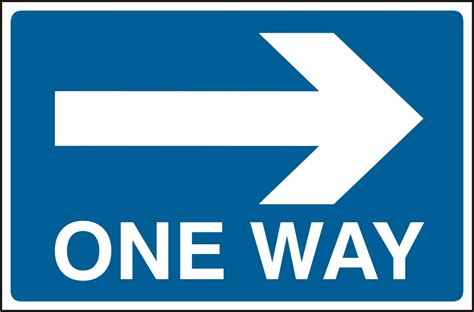 One Way Road Sign Clip Art