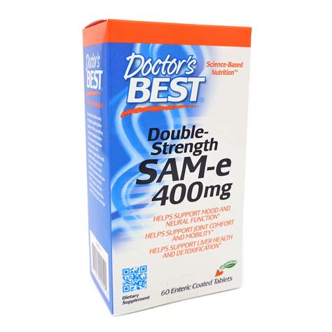 Doctors Best Sam E Double Strength 400mg 60 Tablets Ebay
