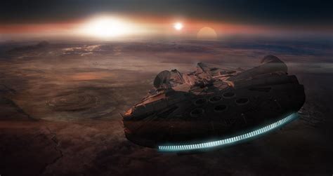 Millenium Falcon Sits On The Planet Star Wars Wallpapers And Images