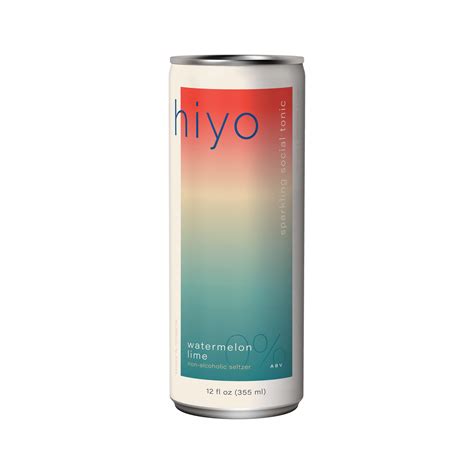 Hiyo Watermelon Lime Non Alcoholic Sparkling Social Tonic