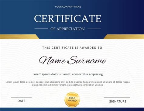 Certificate Of Appreciation Certificate Of Appreciation Education