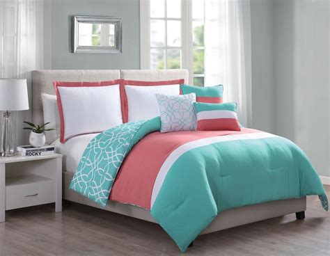 Coral And Mint Full Size Bedding Sets Teal And Coral Bedding Coral