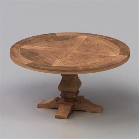 It is not as difficult as it seems. Revitz 3D Salvaged Wood Trestle Round Dining Table - High ...