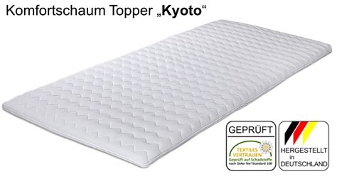 Komfortschaum Topper Kyoto 55 Cm Hoch Topper Matratzen Aktuell
