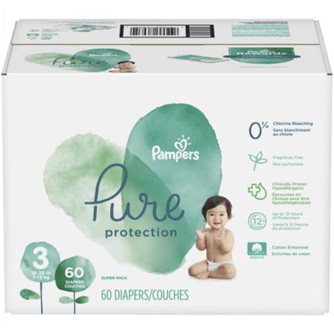 Pampers Pure Protection Size 3 Diapers 60 Ct Ralphs