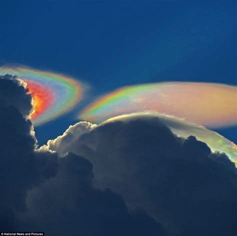 Rare Fire Rainbow Cloud Above Florida Love Peace And Harmony