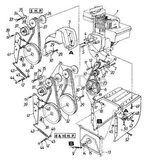 Mtd 312 610e000 Mtd Snow Thrower 1992 Engine Assembly Parts Lookup