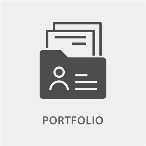 Portfolio Icon Vector Illustration For Graphic And Web Design