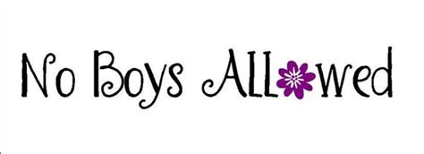 No Boys Allowed Vinyl Decal Two Color