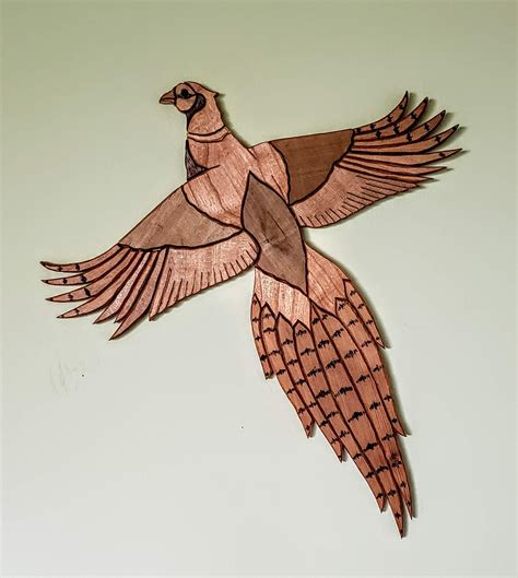Ringneck Pheasant Intarsia Wood Art Etsy