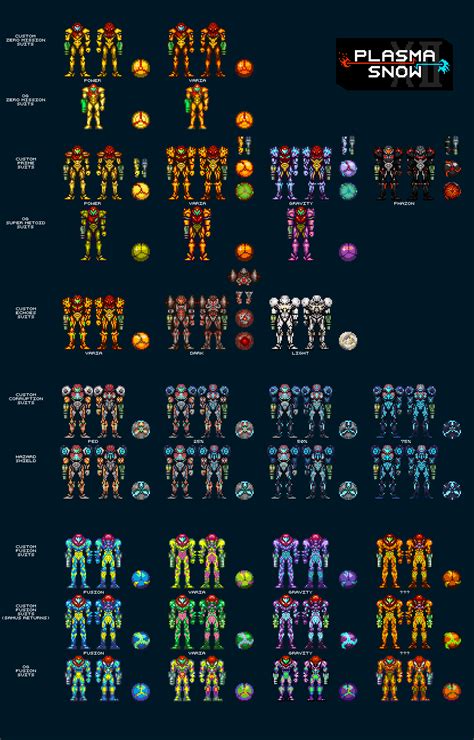 Best U Plasmasnow Images On Pholder Nearly Every Suit Done In A Super Metroid Style Pixel Art