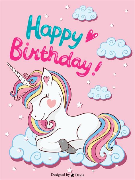 Rainbow Pony Happy Birthday Kids Cards Birthday And Greeting Cards By