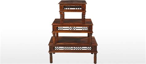 Jali sheesham small pebble coffee table j25 5060312350137. Jali Sheesham 90 cm Coffee Table | Quercus Living