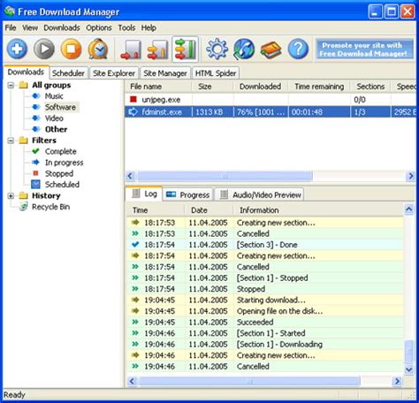 Internet download manager v6.38 build 17 full version. FREE SOFTWARE: FREE DOWNLOAD MANAGER 3.0.852