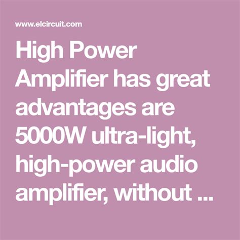 We would like to show you a description here but the site won't allow us. 5000W High Power Amplifier Audio Circuits | เทคโนโลยี, อิเล็กทรอนิกส์