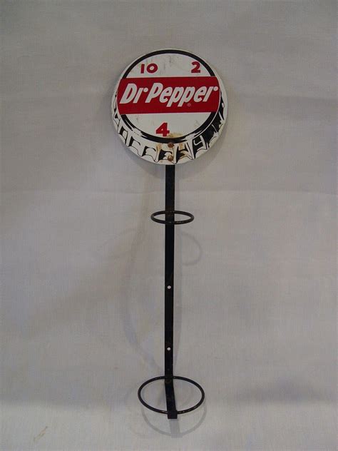 Vintage Dr Pepper Bottle Cap Logo 13 Advertising Bottle Display Holder