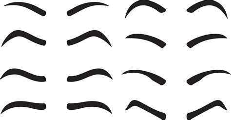 Eyebrows Vector Set 4773350 Vector Art At Vecteezy