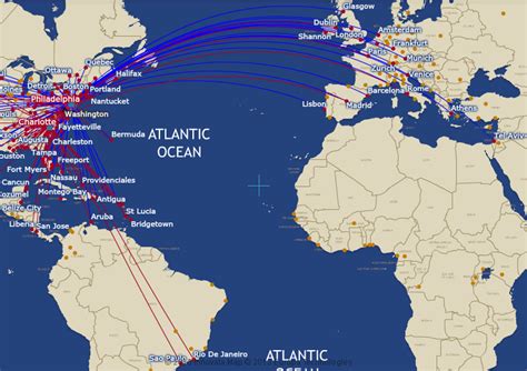 Us Airways Route Map International Routes