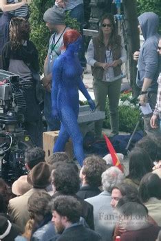 Jennifer Lawrence Naked Looking In Mystique Makeup X Men Set 6 4
