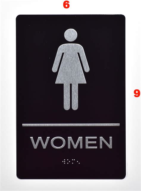 Women Restroom Sign Ada Sign The Sensation Line Hpd Signs The