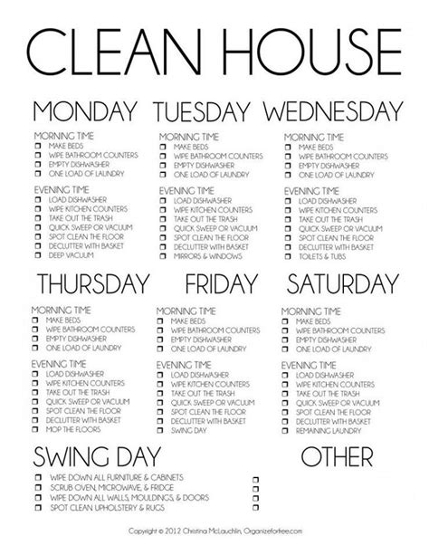 cleaning schedules daily custom for working mom clean cleaning schedule