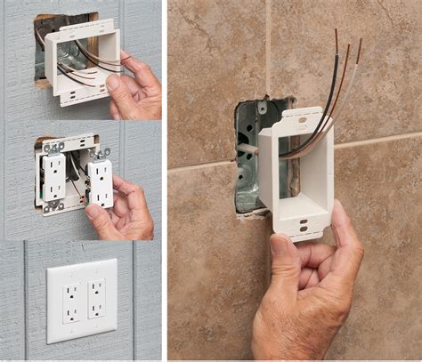 65 results for outlet box double gang. non-metallic outlet boxes, providing a level and fully