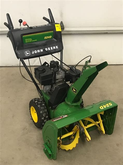 John Deere 524d Snow Blower April Lawn Equipment K Bid